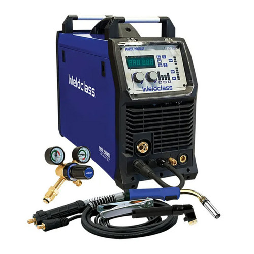 Weldclass Force 290MST Mig/Stick/Tig Welder Compact Unit 15A Plug