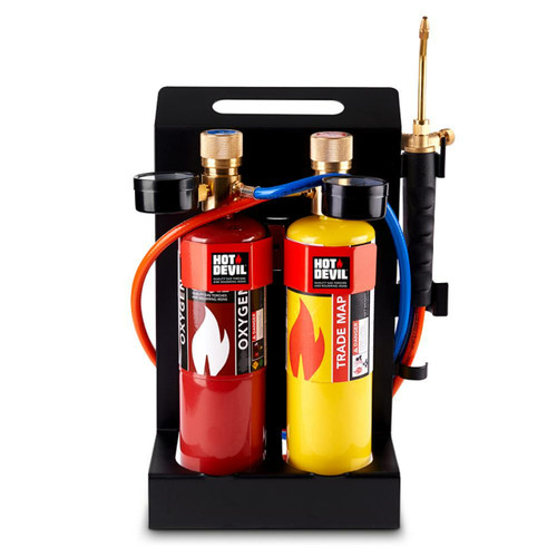 Hot Devil Super Oxy Blow Torch Kit (includes Trade Map & Oxygen Cylinders)