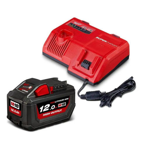 Milwaukee M18 Redlitium-Ion High Output 12.0Ah Super Charger Starter Pack