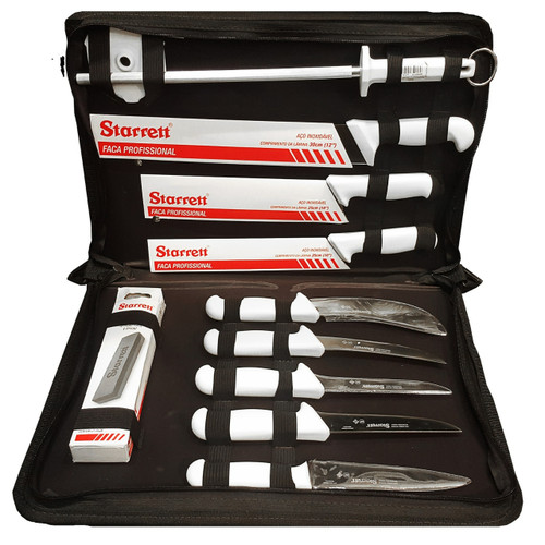 Starrett Butchers Knife Set In Eva Case 11pc
