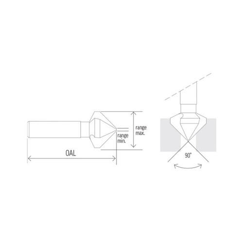 Alpha 10.4mm Countersink 3 Flute