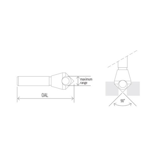 Alpha 35mm Cross Hole Countersink