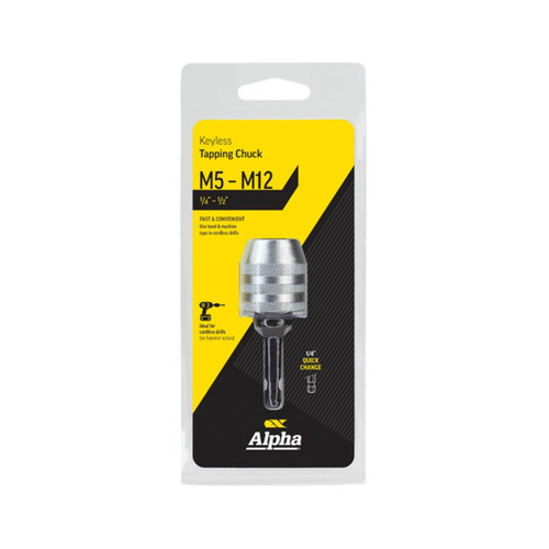 Alpha M5-M12 Keyless Tapping Chuck Carded