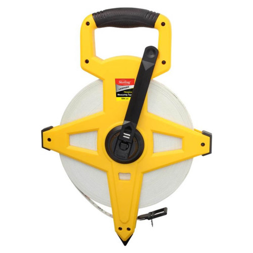 Sterling 120m Open Reel Fibreglass Measuring Tape