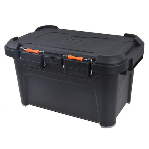 45L Heavy Duty Black Storage Box