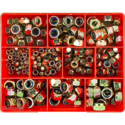 Champion Unf/Unc Nylon Self Locking Nut Assortment
