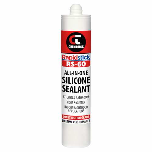 CT Rapidstick Silicone Sealant, All-In-One, Black, 300ml Cartridge