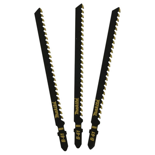 Makita Jigsaw Blades Carbide Tooth B-61 TCT 132mm x 6tpi 3pk
