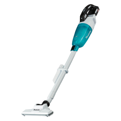 Makita 40V Max BRUSHLESS Stick Vacuum. Push Button Switch. HEPA Filter. White Housing - Tool Only