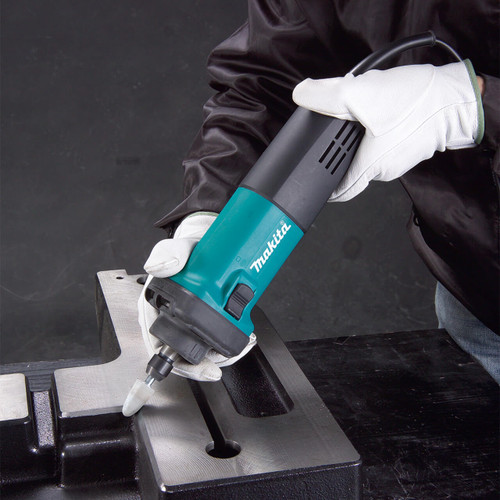 Makita 6.35mm (1/4”) Short Nose High Speed Die Grinder. 400W. Slide switch