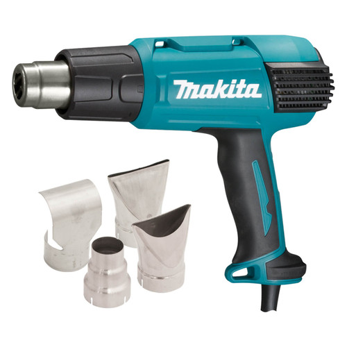 Makita 50-650 Variable Degree Heat Gun. 2.000W. with 4 piece nozzle set