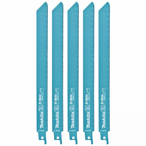Makita Recipro Blade Bi-Metal Metal 225mm x 0.9mm x 14tpi 5pk