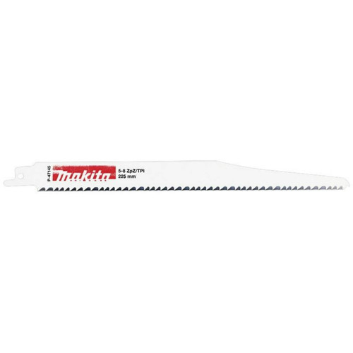 Makita Recipro Blade Bi-Metal 225mm x 1.27mm x 5-8tpi Wood & Nails 5pk