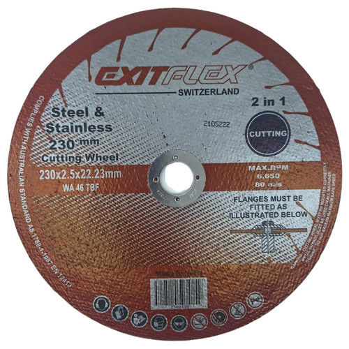 Exitflex 230x2.5x22.23mm 2in1 T41 Cutting Disc