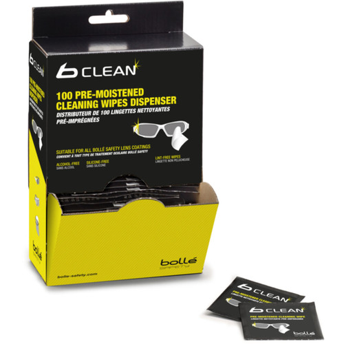 Bolle Pre-Moistened Cleaning Wipes 100pk