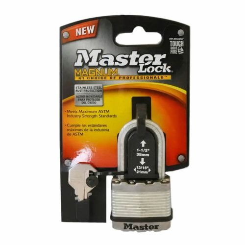 Master Lock Padlock Magnum Laminated 45mm With 38mm Long Shackle