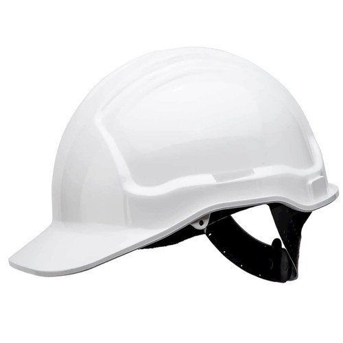 Tuffguard White Unvented Hard Hat