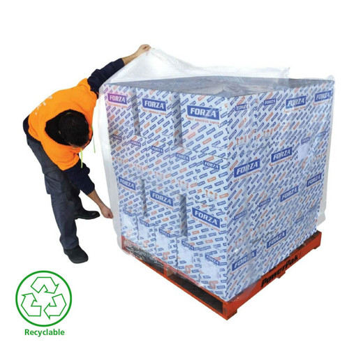 Pallet Bags Blue Tint 1220/1220mm x 1850mm 75um 25/rl