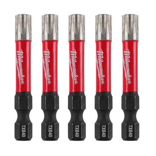 Milwaukee Shockwave Power Bit Security Torx TXB040 50mm (2”) 5 Pk