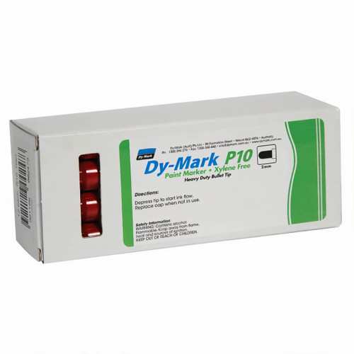 Dy-Mark P10 Paint Marker Red 12/pk