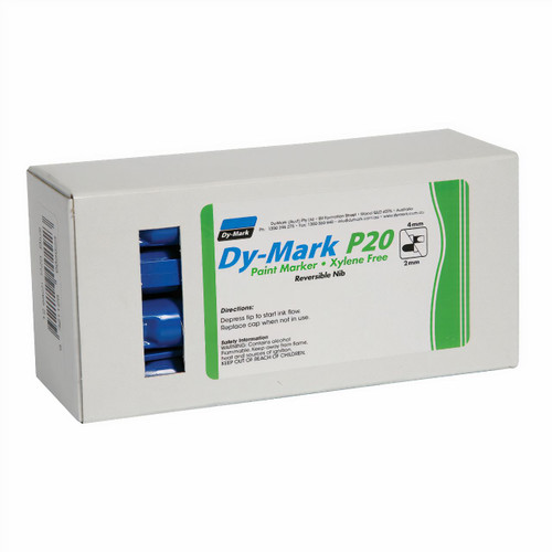 Dy-Mark P20 Paint Marker Blue 12/pk