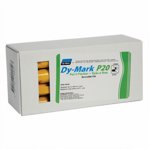 Dy-Mark P20 Paint Marker Yellow 12/pk