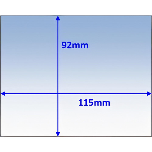 Clear Inner Lens 105x92mm suit Promax 500 5pk