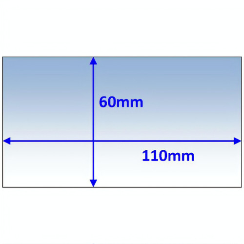 Clear Outer Lens 110x60mm suit Beta 60 10pk