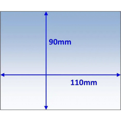 Clear Grinding Visor 110x90x1.5mm suit Beta 60/90 10pk