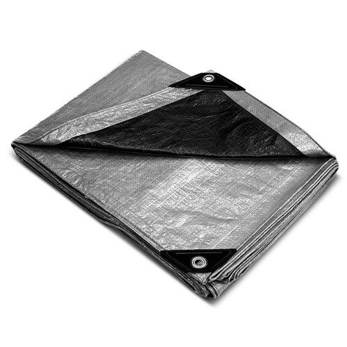 Polytuf 3m x 3.6m Extra Heavy Duty Silver/Black Tarp
