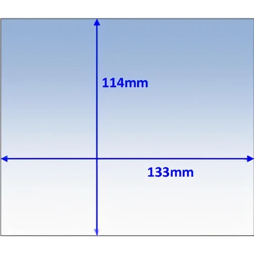Clear Outer Lens 133x114mm 10pk