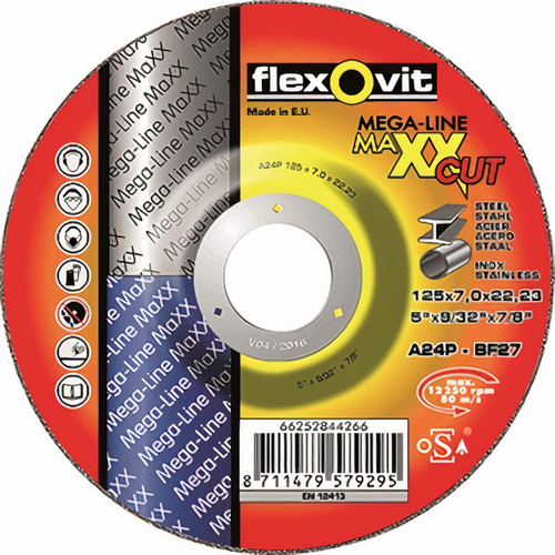 Flexovit MAXX NQ24P 125x7.0x22 Ceramic Grinding Disc