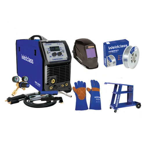 Weldclass Force 255MST Mig/Stick/Tig Welder Bundle