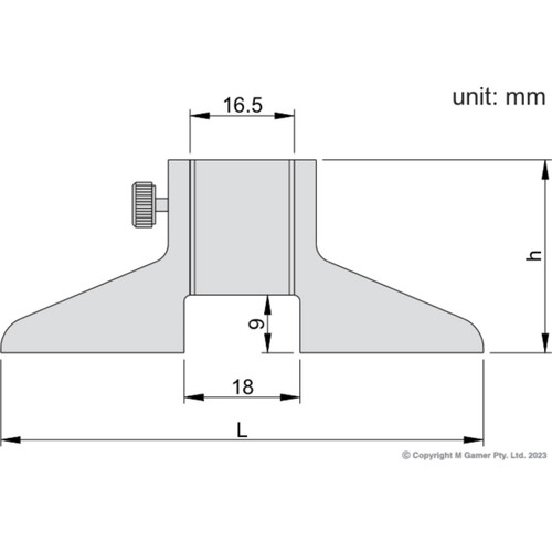 Accud 100mm Depth Caliper Base Attachment