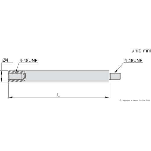 Accud 1” Indicator Point Extension