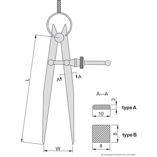 Accud 300mm Spring Divider