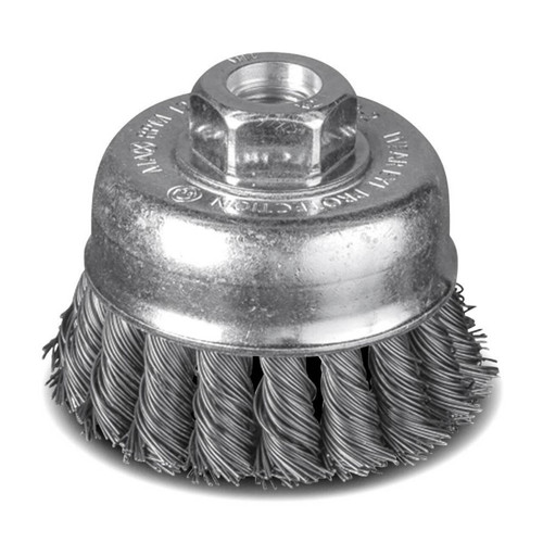 Pferd Cup Brush Twist Knot Steel TBG Universal 65mm M14 x 2mm Thread