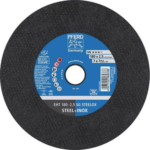 Pferd EHT SG Steelox 180x2.5x22 Cutting Disc 25/box