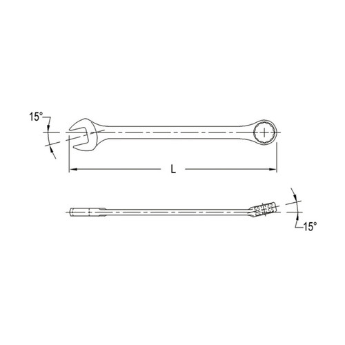 Genius 50mm Combination ROE Spanner Metric