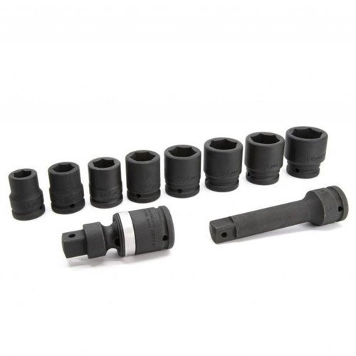Genius 3/4 Dr 19-36mm C/M Std Impact Socket Set Metric 10pce