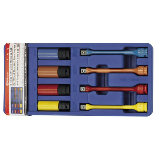 Genius Metric & SAE Car Wheel Colour Match Set 8pce