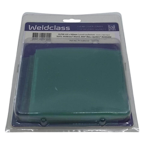 Clear Outer Lens 122x102 suit Mach 2/WIA Blue 10pk