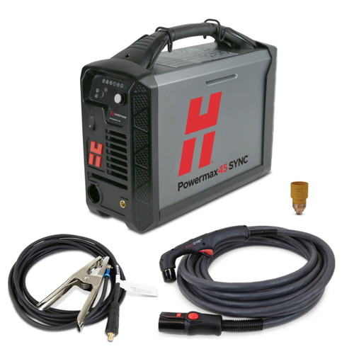 Hypertherm Powermax45 SYNC Hand Plasma Cutter 415V, 75 deg 7.6m (25') Torch