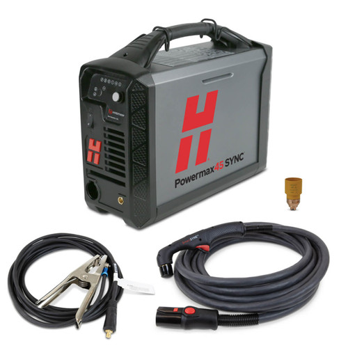 Hypertherm Powermax45 SYNC Hand Plasma Cutter 415V, 75 deg, 15.2m (50') Torch