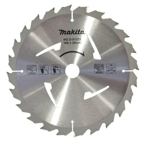 Makita 185 X 20mm 24t Tct Saw Blade