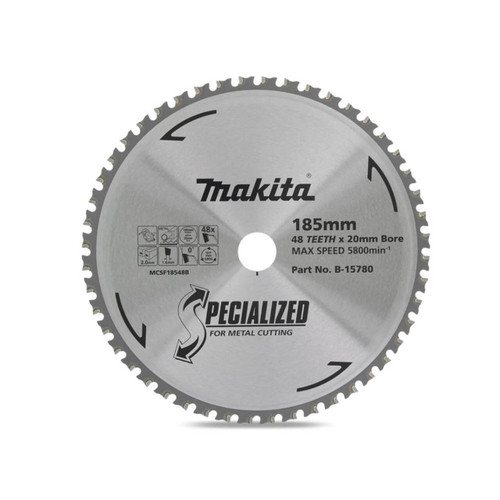 Makita 185mm x 20mm x 48T TCT Cold Metal Cutting Saw Blade
