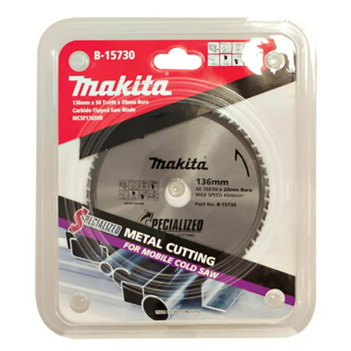 Makita Cold Metal Cutting TCT Blade 136mm x 20mm x 50T
