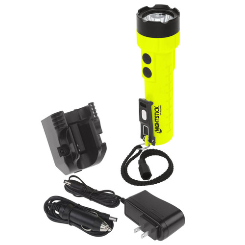 Nightstick Rechargable Dual-Light Flashlight w/Magnets 400 Lumens