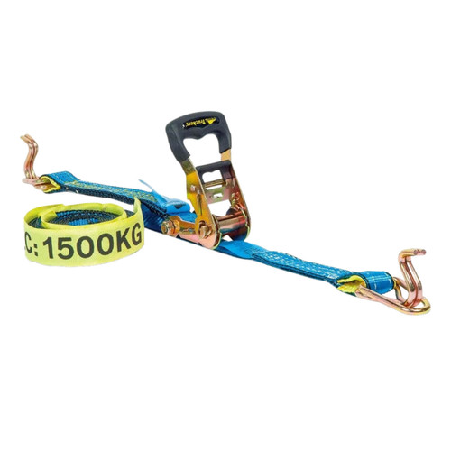 Beaver Ratchet & Strap 35mmx6m 1500kg Hook & Keeper