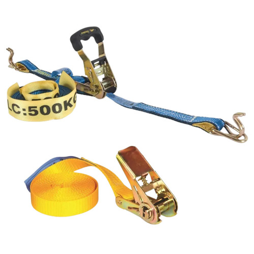 Beaver Ratchet & Strap 25mmx5m 500kg Hook & Keeper